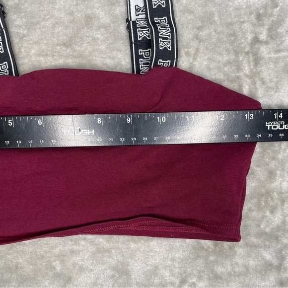 Pink Victoria's Secret Unlined Bralette with Logo Straps Size M - Picture 6 of 7